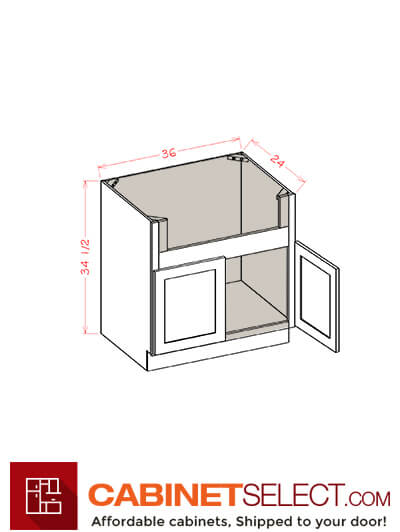 OS-FSB36: Oxford Green 36″ Farm Sink Base Cabinet