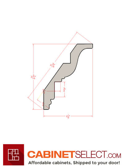 CW-ICM: Casselberry Antique White  96″ Crown Molding