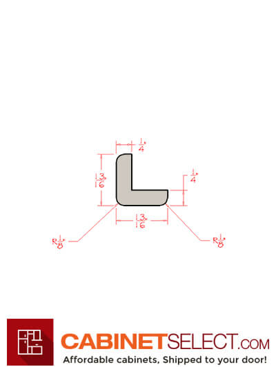 WS-OCM: Shaker White Outside Corner Molding