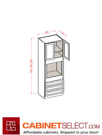 OM-O338424: Oxford Mist 33″ Oven Cabinet 84″ H