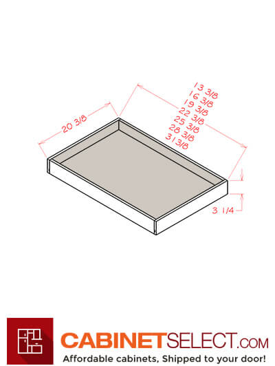OM-RS33-Type A: Oxford Mist 33″ Roll Out Shelf