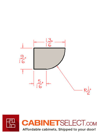 WS-SHM: Shaker White Shoe Molding