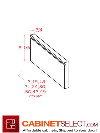 TD-TAM24: Torrance Dove 24″ Toe Kick Apron Support Finished All Sides