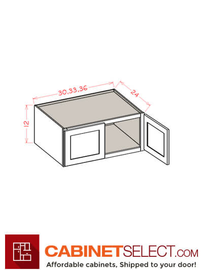 OM-W301224: Oxford Mist 30″ Wall Refrigerator Cabinets 12″ H (24″ Deep)