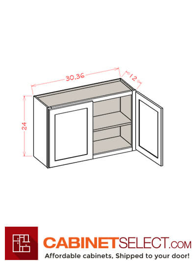 OS-W3624: Oxford Green 36″ Bridge Cabinet 24″ High