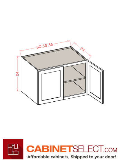 OS-W362424: Oxford Green 36″ Wall Refrigerator Cabinets 24″ H (24″ Deep)
