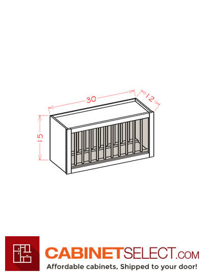 WS-PR3015: Shaker White Plate Rack