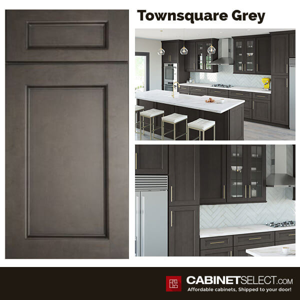 10×10 Townsquare Grey Kitchen by CabinetSelect