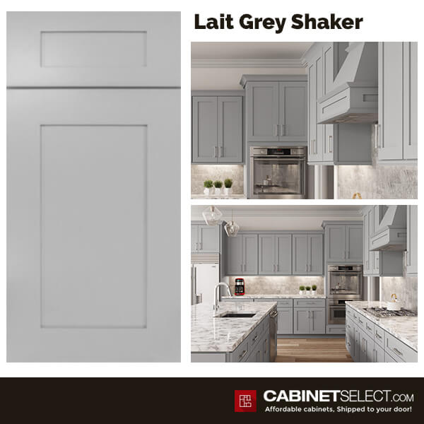 Lait Grey Shaker Kitchen Cabinets – 10ft Run