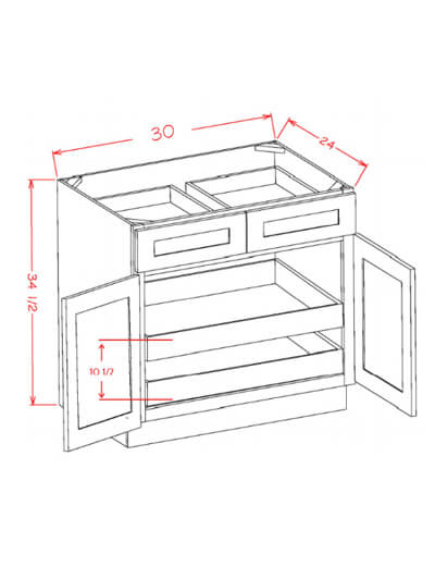 B2d1dr2rs Se Only | CabinetSelect.com