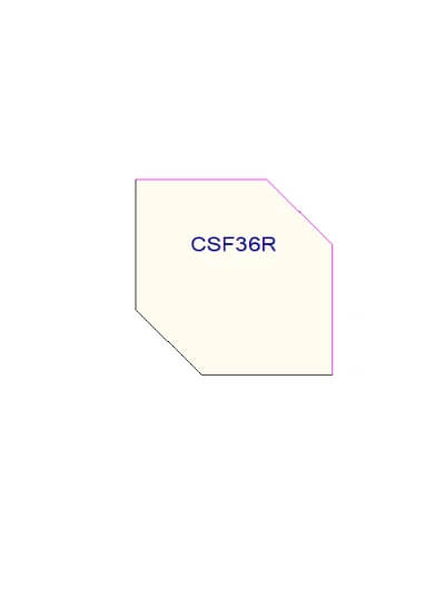 EB21-CSFFL36: Elegant Ocean Blue – Diagonal Corner Sink Floor