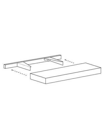 EB23-F-SHELF-36: Elegant Stone – 36″ Wide Floating Shelf