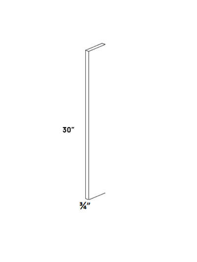 EB23-F330: Elegant Stone – 30″ High 3″ Wide Wall Filler