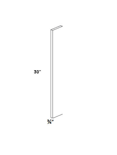 EB21-F630: Elegant Ocean Blue – 30″ High 6″ Wide Wall Filler