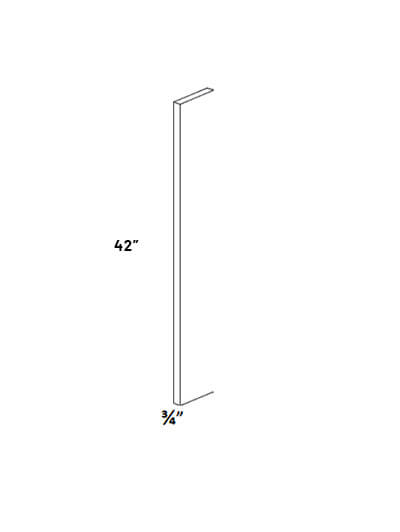 EB21-F642: Elegant Ocean Blue – 42″ High 6″ Wide Wall Filler