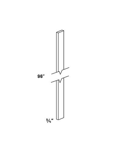 EB21-F696: Elegant Ocean Blue – 96″ High 6″W Tall Filler
