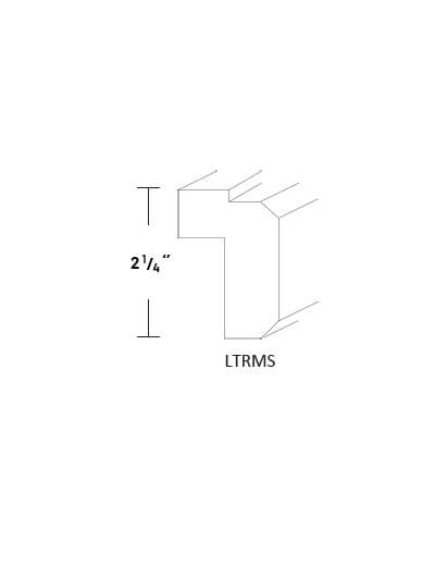 EB23-LTRMS: Elegant Stone – Light Rail Molding, Shaker