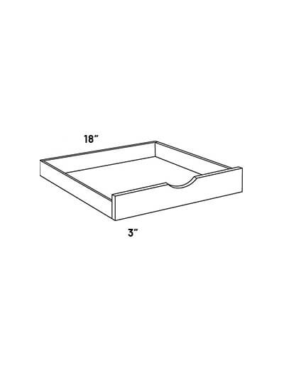 EB21-POS18: Elegant Ocean Blue 18″ Pull Out Shelf