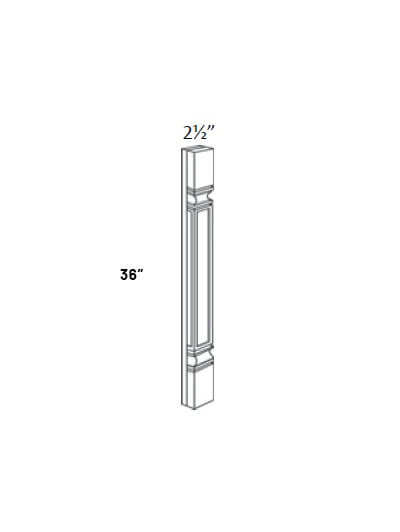 EB23-SPIN-S-36: Elegant Stone – 36″ High Spindle, Square
