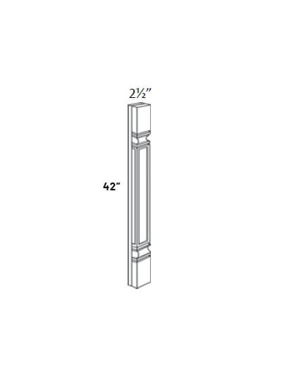 EB23-SPIN-S-42: Elegant Stone – 42″ High Spindle, Square
