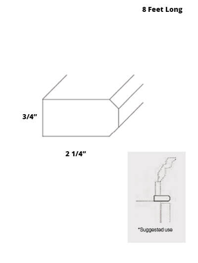 EB23-TBMS: Elegant Stone – Trim Molding, Shaker