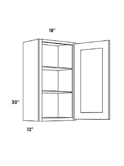 EB23-W1830: Elegant Stone 18×30 Single Door Wall Cabinet