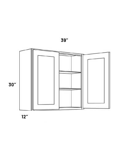 EB23-W3930: Elegant Stone 39×30 Double Door Wall Cabinet