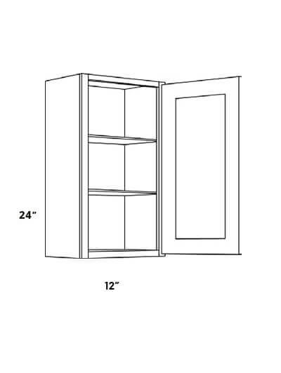 L11-V1816-34.5: Luxor Espresso 18″ Single Door Vanity Sink Base Cabinet
