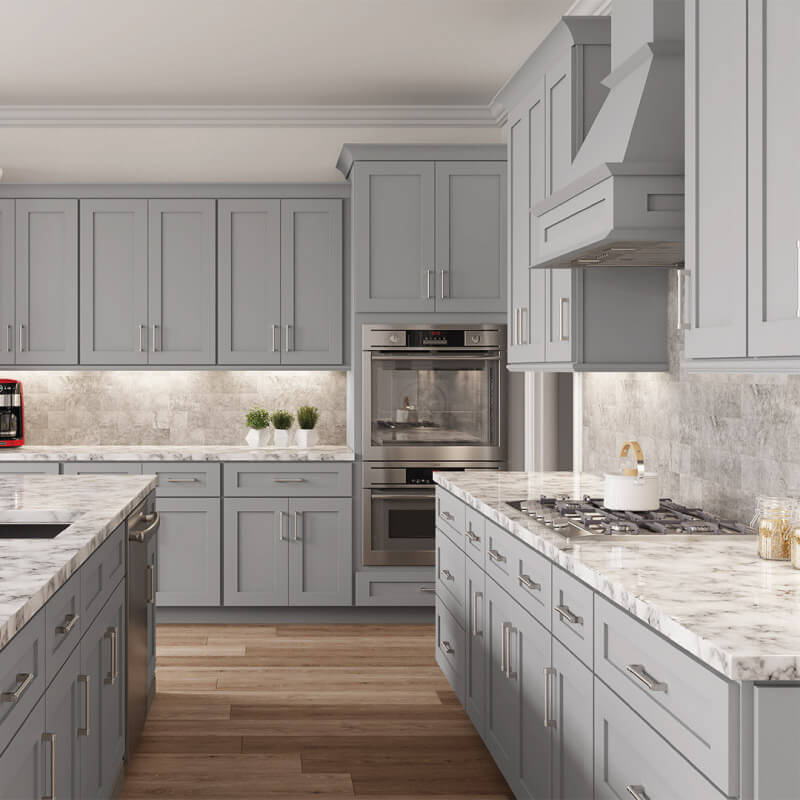 Lait Grey Shaker Cabinet | CabinetSelect.com