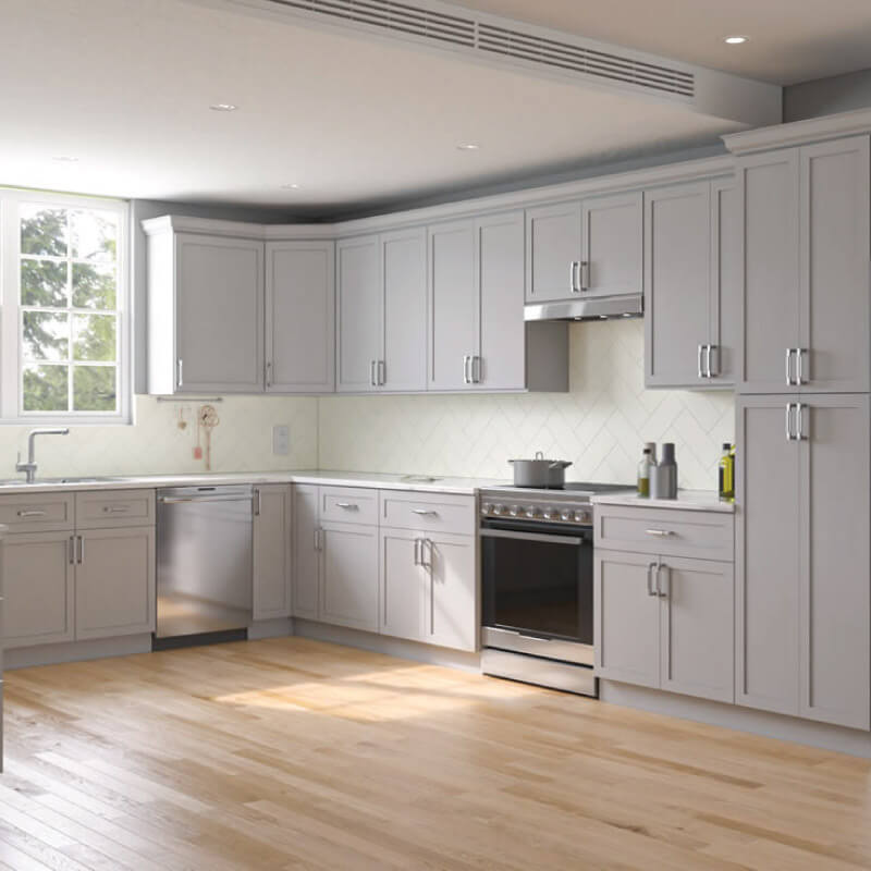 Lait Grey Shaker Kitchen | CabinetSelect.com