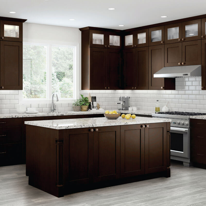 Luxor Espresso Kitchen | CabinetSelect.com