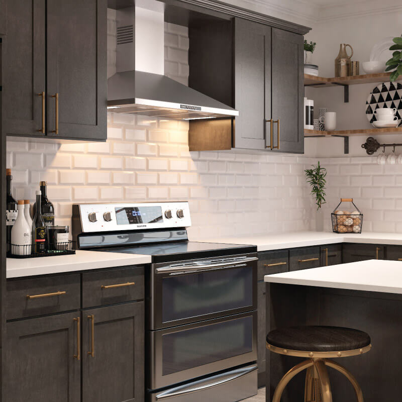 Luxor Smokey Grey Kitchen | CabinetSelect.com