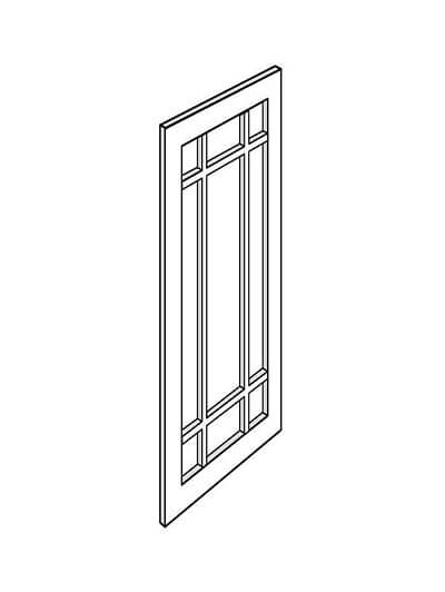 EB21-MDR-3630: Elegant Ocean Blue – 36″W x 30″H Prairie Glass Door
