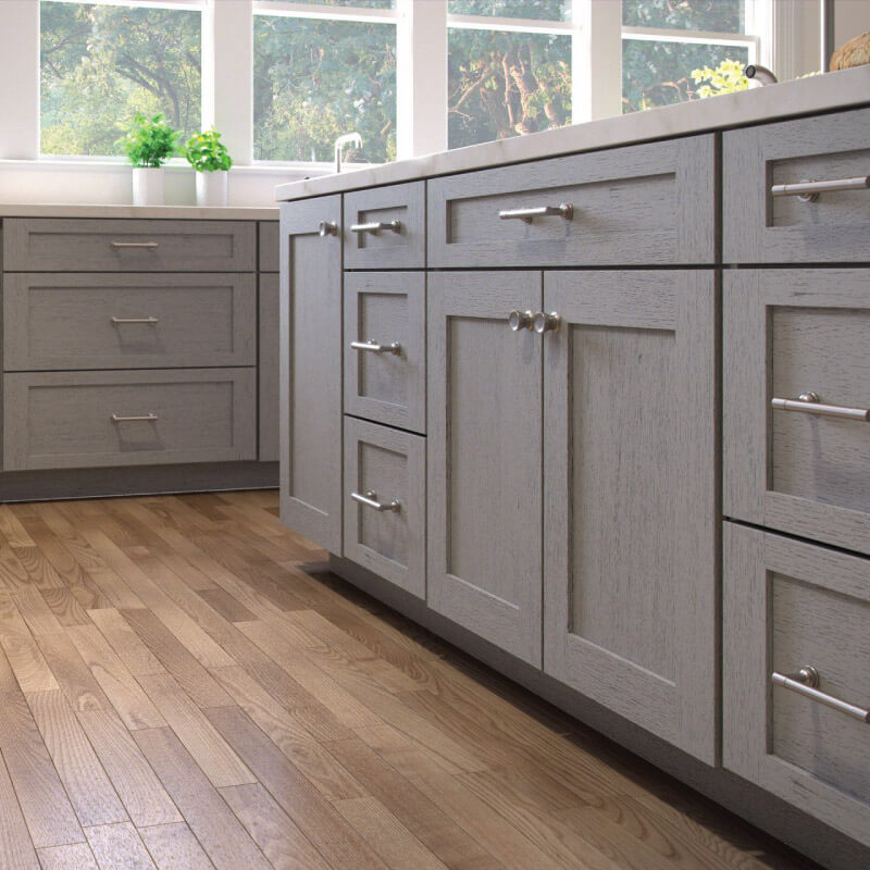 Nova Light Grey Shaker Kitchen | CabinetSelect.com