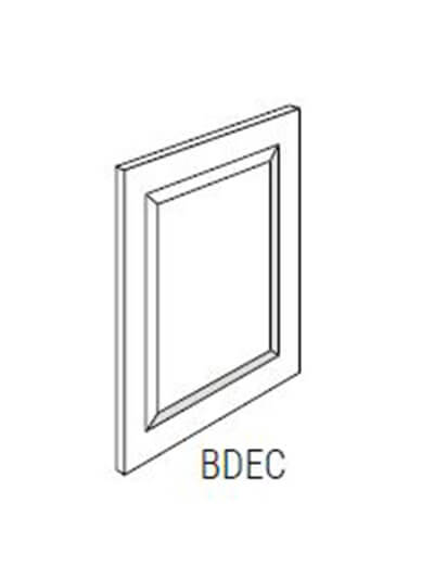 UB-BDEC: Upton Brown Base Decorative End Panel 24″W x 30″H