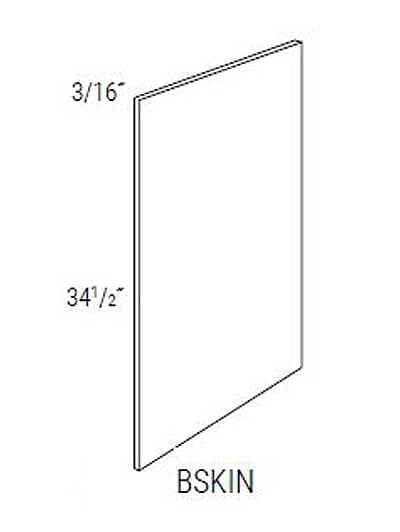 UB-BSKIN: Upton Brown Base Skin 1/4″ x 24″W x 34 1/2″H