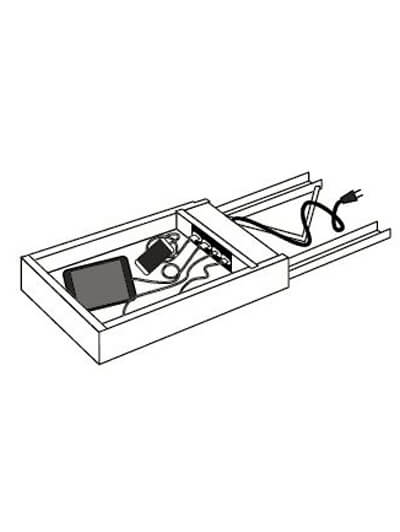 Bay Shaker Grey Charging Drawer