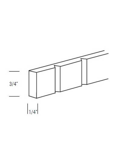 Bay Shaker Light Grey 48″ Dentil Molding