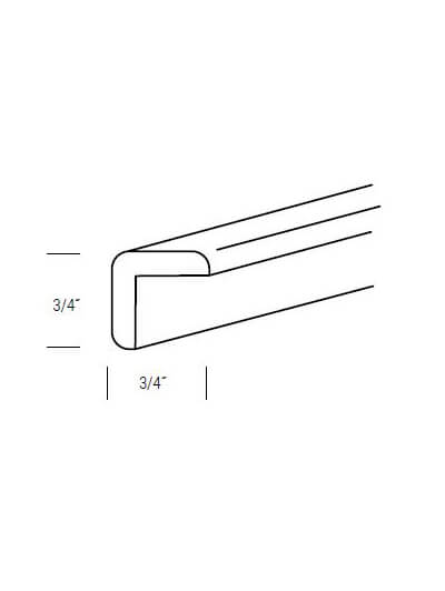 UB-OM8: Upton Brown Outside Corner Molding 96″ L