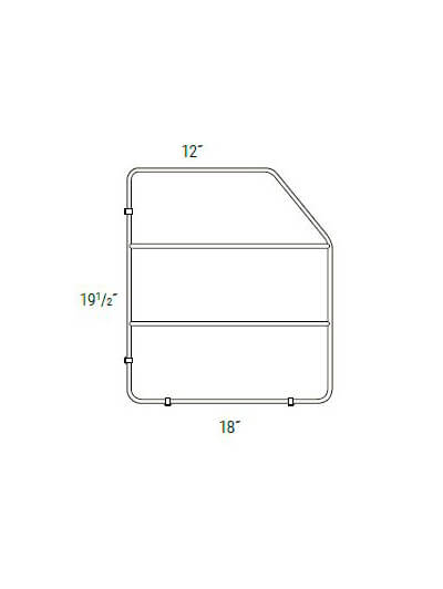 Bay Shaker Grey Wire Tray Divider