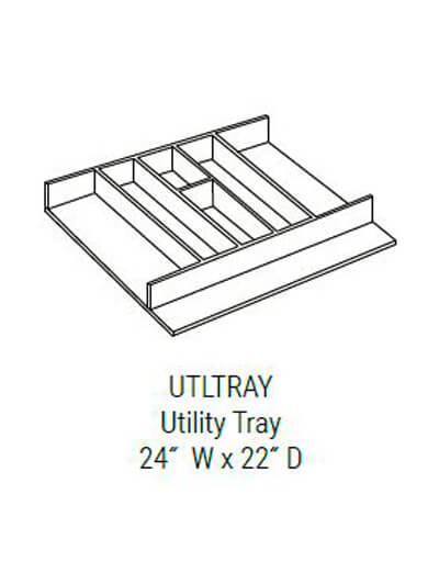 Bay Shaker Grey Utility Tray