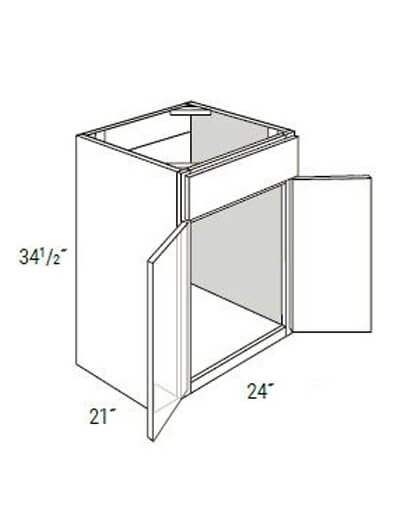 UB-V2421B: Upton Brown Vanity, 2 Doors