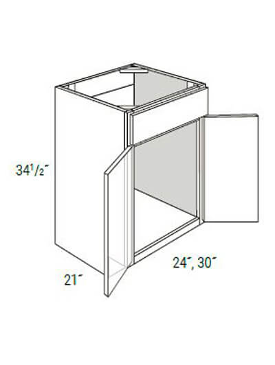 UB-V3021B: Upton Brown Vanity, 2 Doors