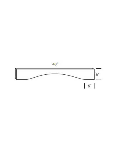 Bay Shaker Greystone 48″ Valance