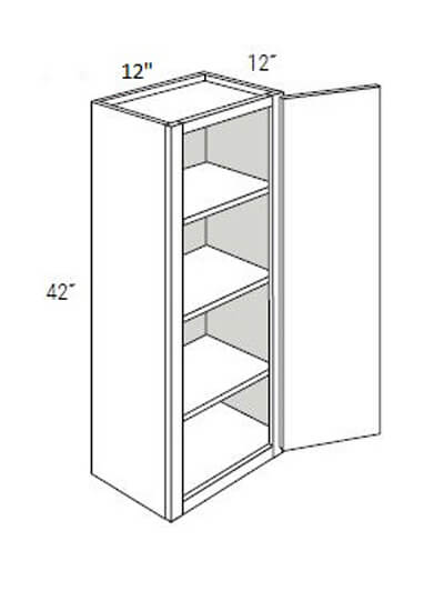 Bay Shaker Grey 12×42 Single Door Wall Cabinet