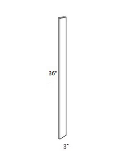 UB-WF336: Upton Brown Wall Filler 3″W x 36″H