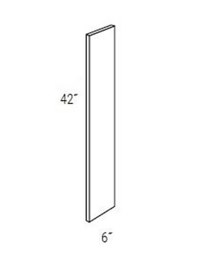 UB-WF642: Upton Brown Fluted Wall Filler 6″W x 42″H