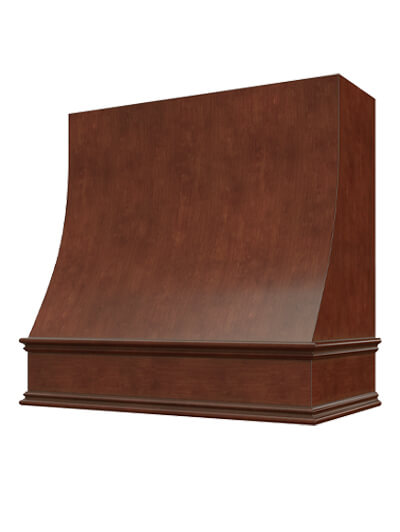 Charlotte – 30″ Sloped Classic Molding Smooth Casselberry Saddle Hood