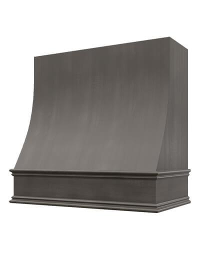 Charlotte – 30″ Sloped Classic Molding Smooth Shaker Cinder Hood