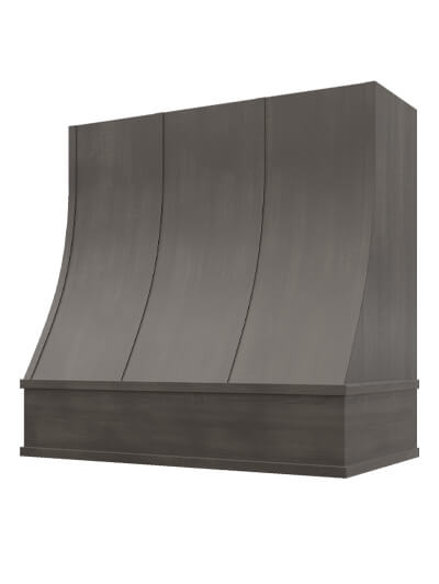 Charlotte – 48″ Sloped Block Molding Strapped Shaker Cinder Hood